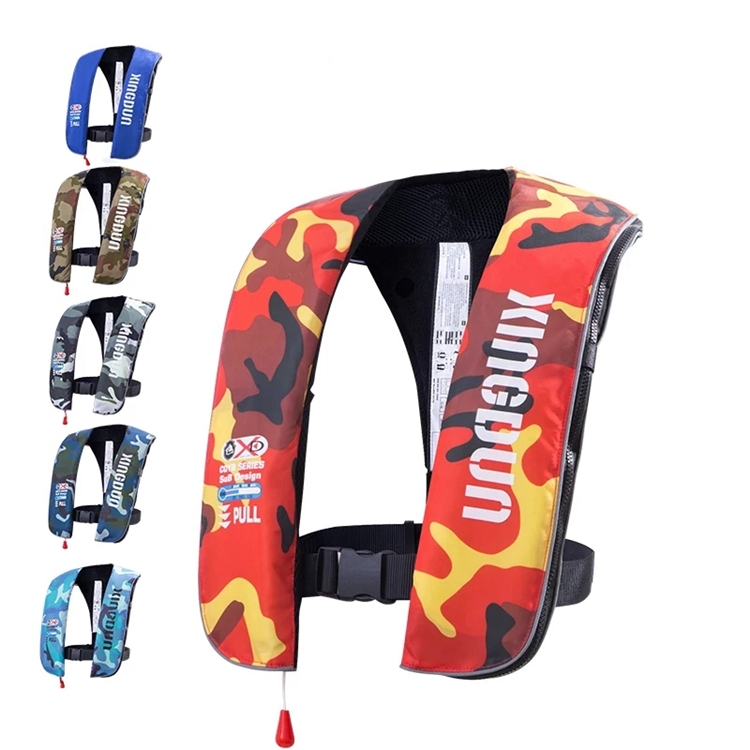 150N Fishing Life Jacket Swiming Life Vest Automatic Inflatable Top Rescue Vest 
