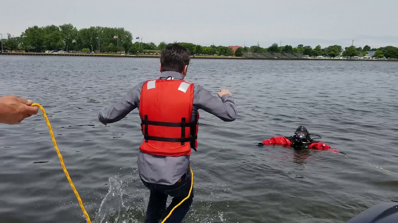 Figure 10 Drowning man with a life jacket