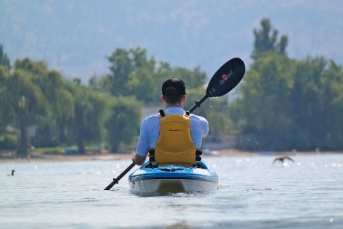 Figure 11 Watersports Life Vest While Kayaking